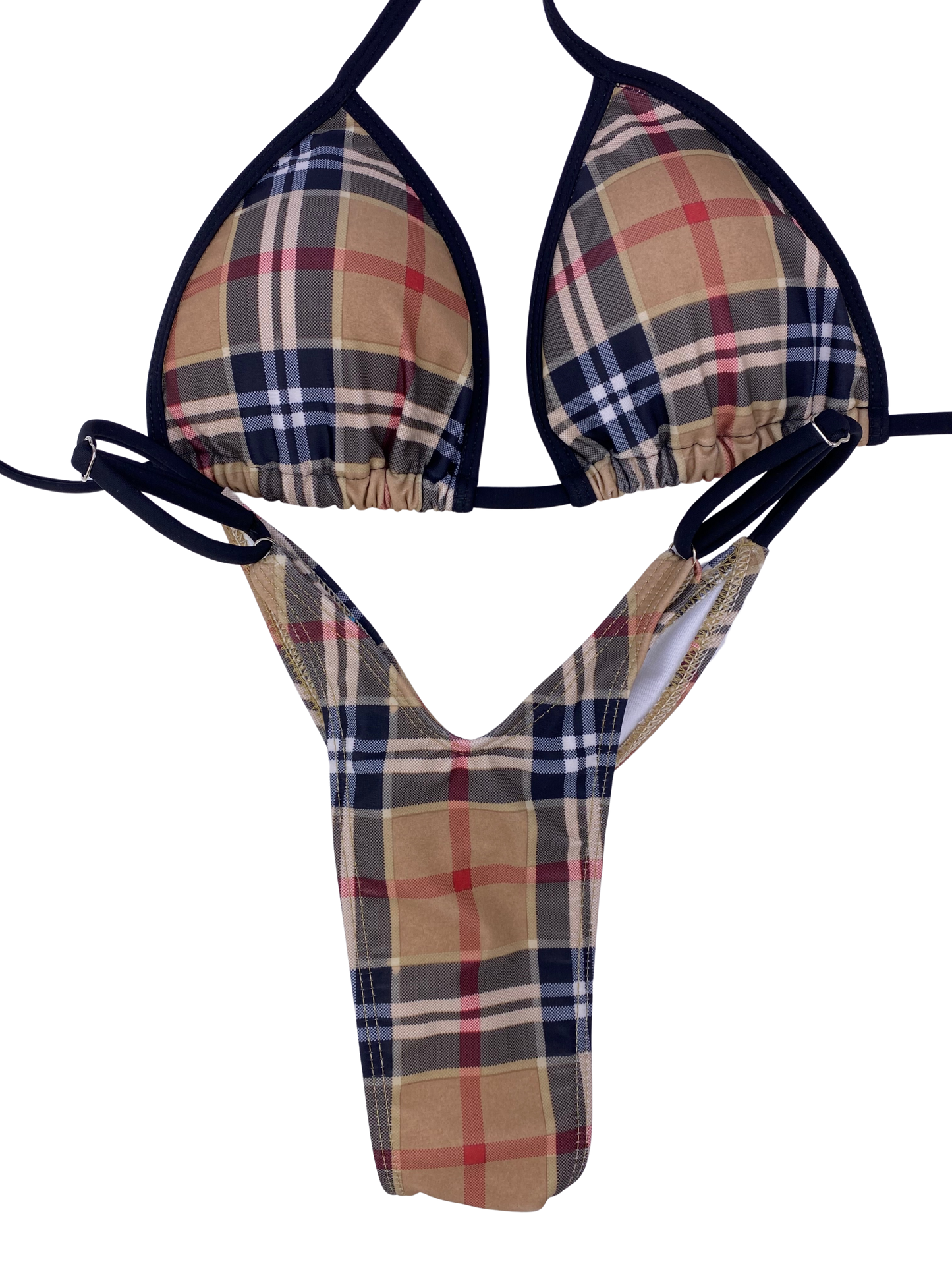 Plaid Wellness Posing Bikini