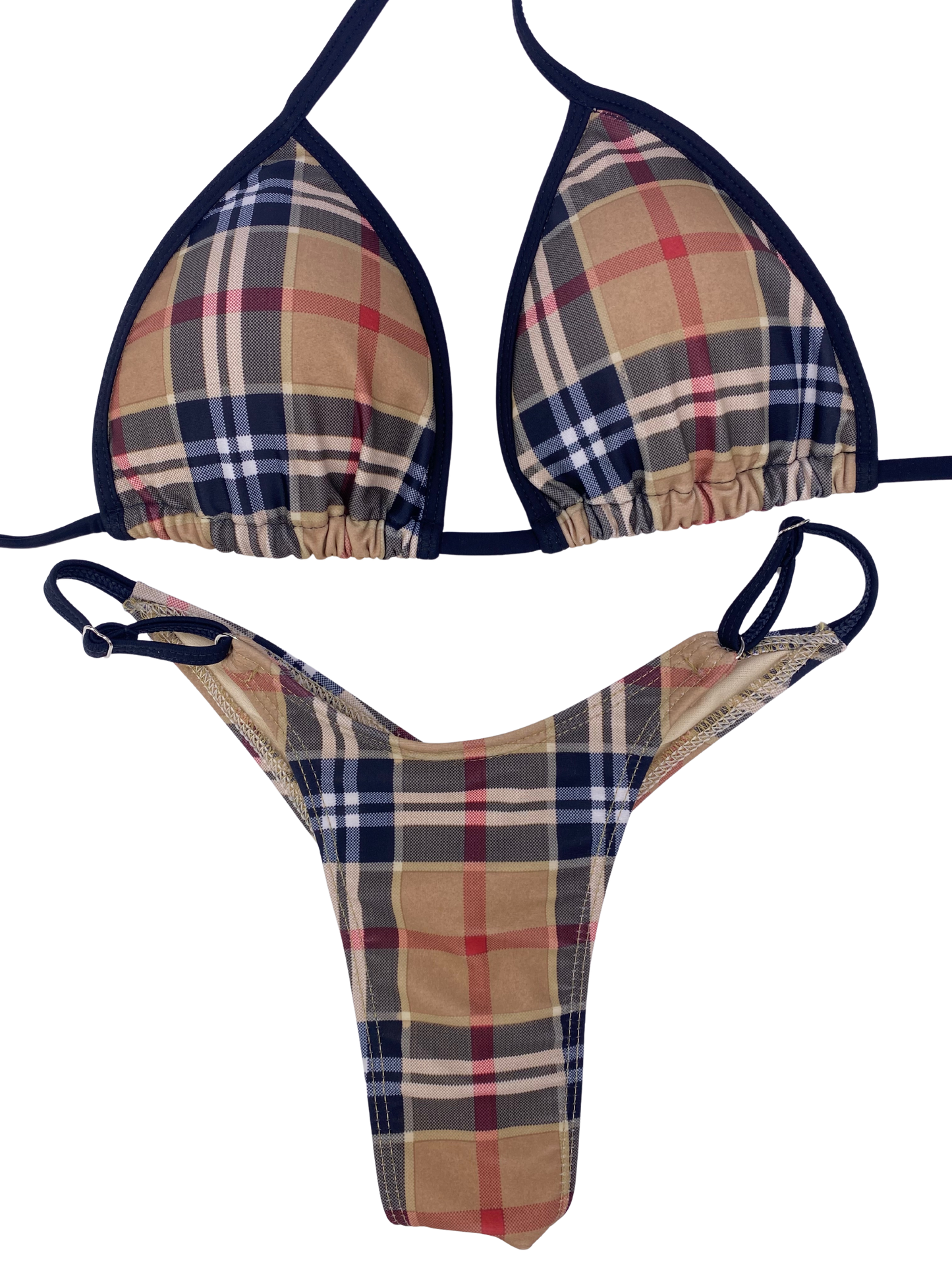 Plaid Posing Bikini