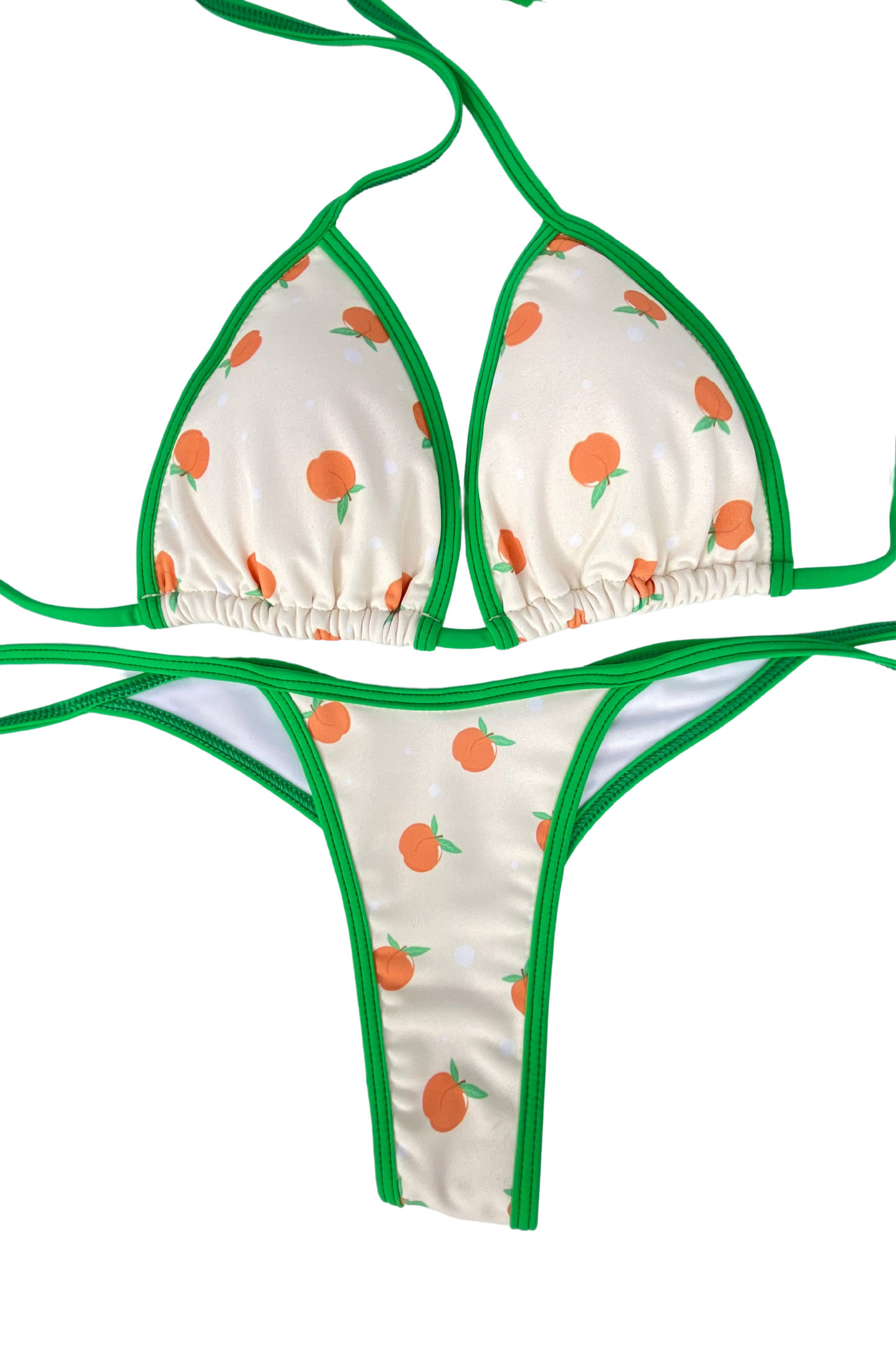 Peach Posing Bikini