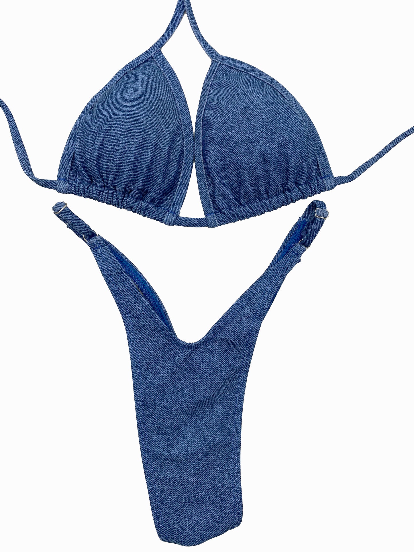 Denim Wellness Posing Bikini