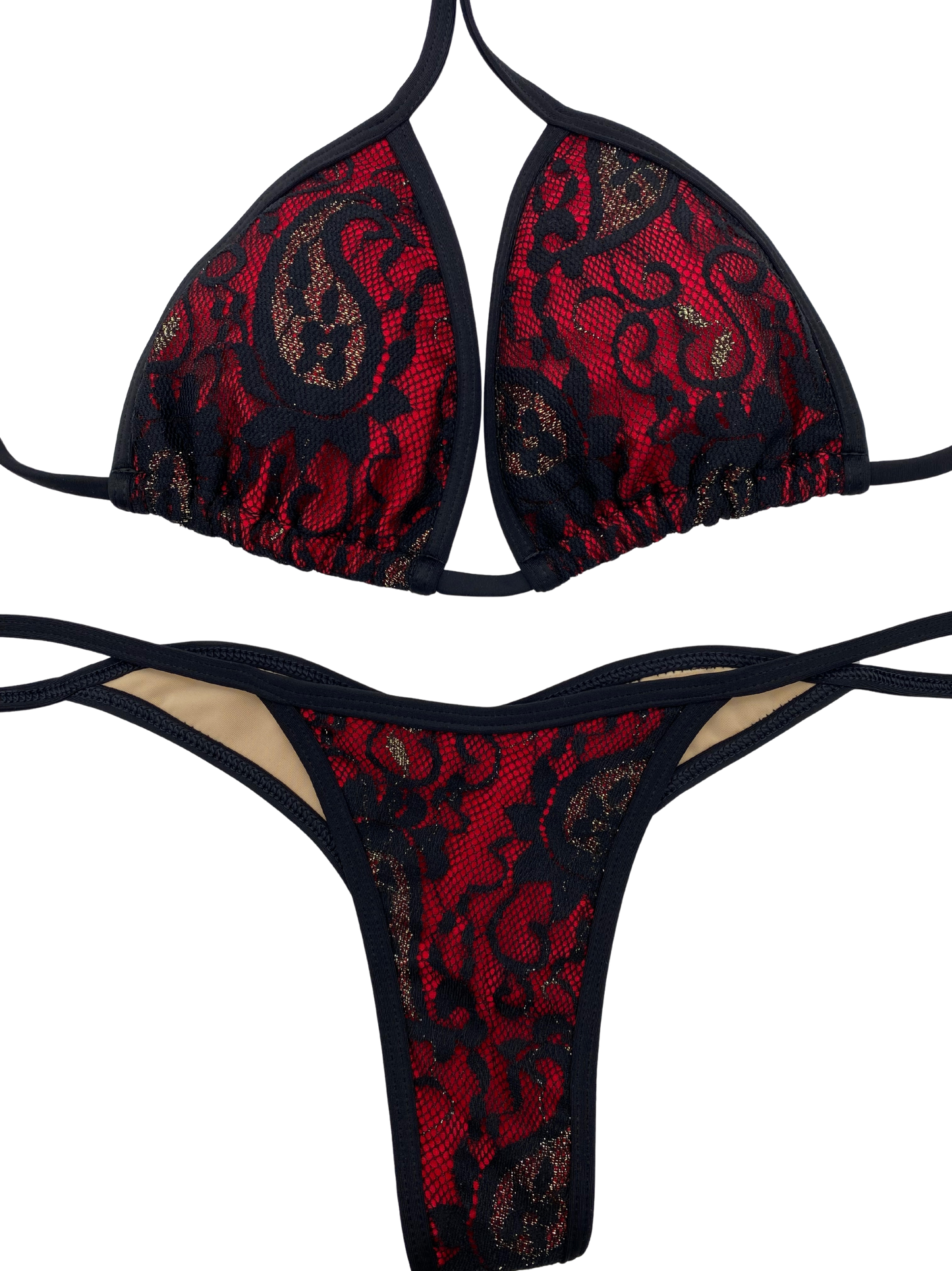 Red Blk Lace