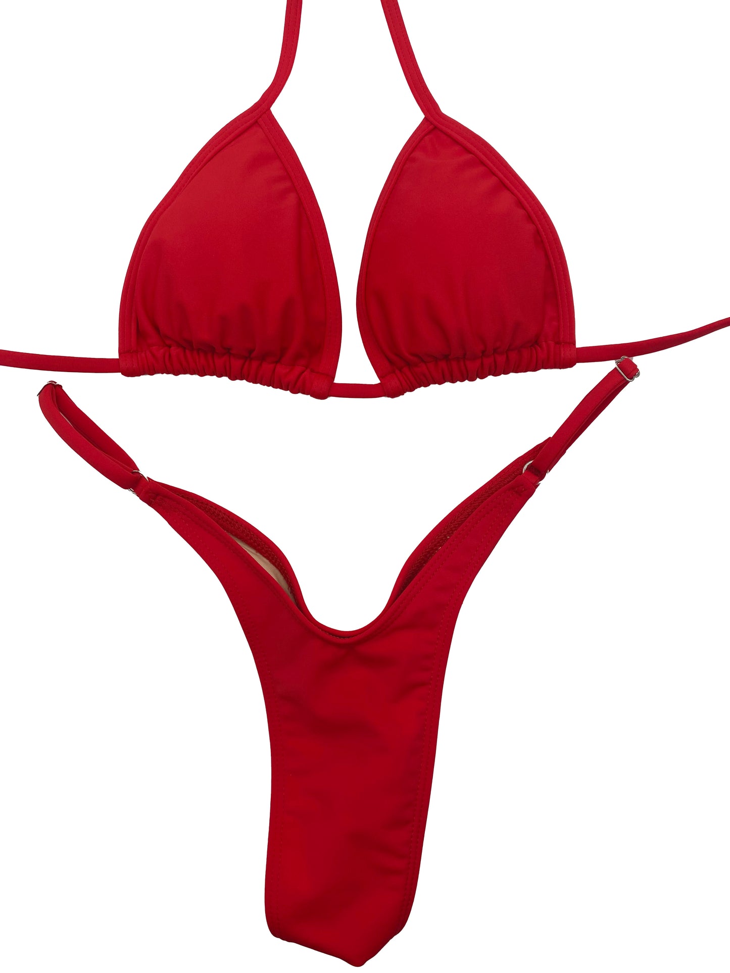 Red Wellness Posing Bikini