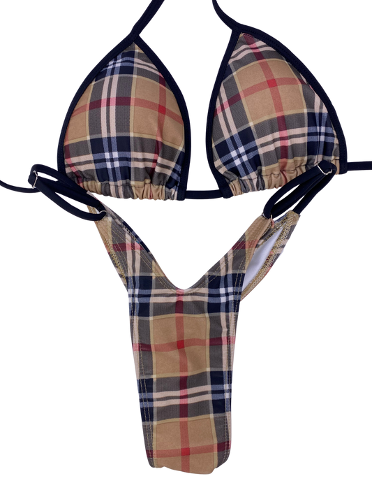 Plaid Wellness Posing Bikini