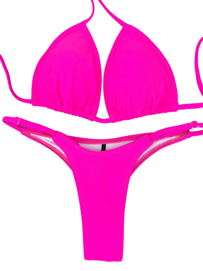 Neon Pink Posing Bikini