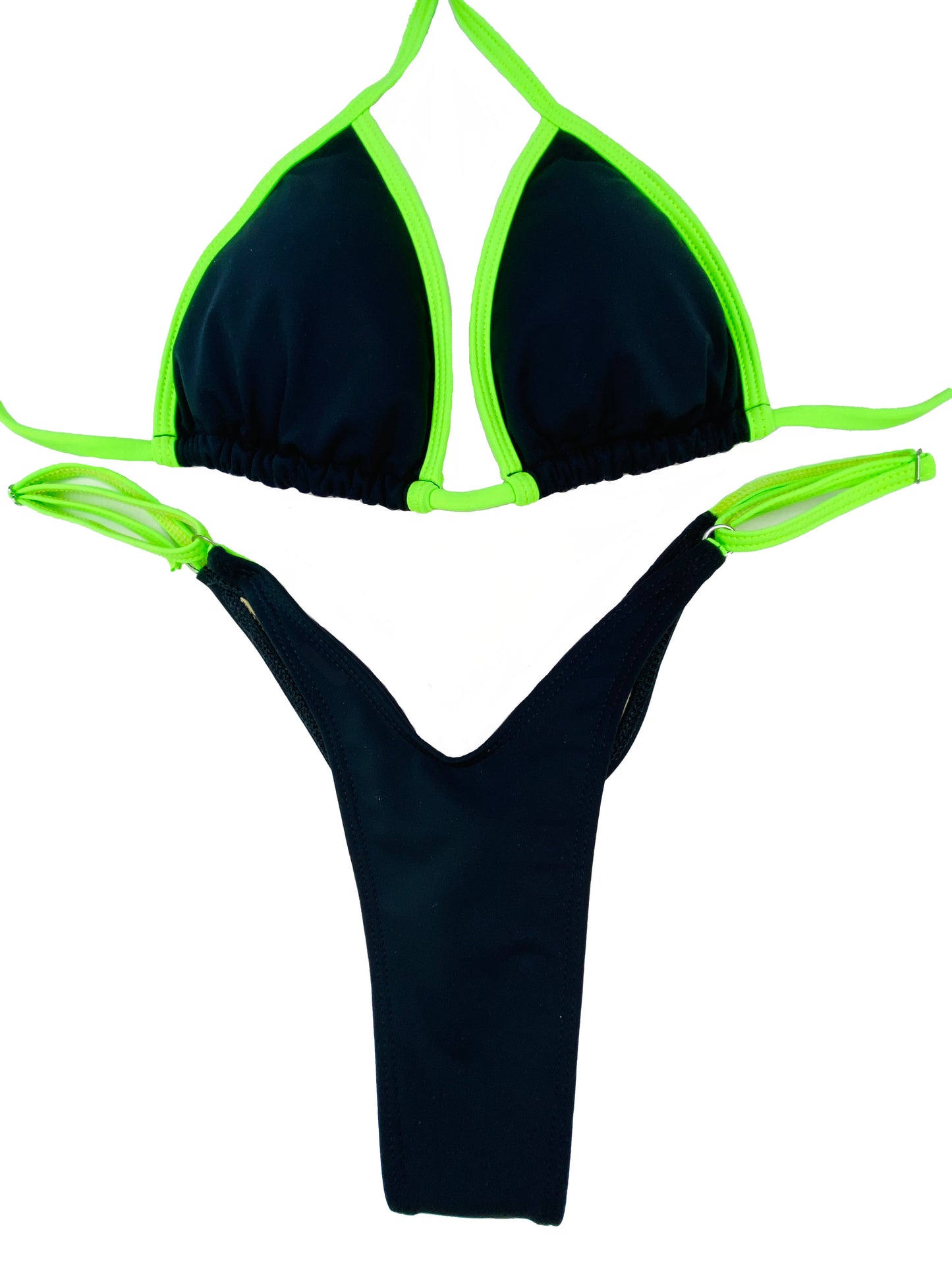 Neon Green Wellness Posing Bikini