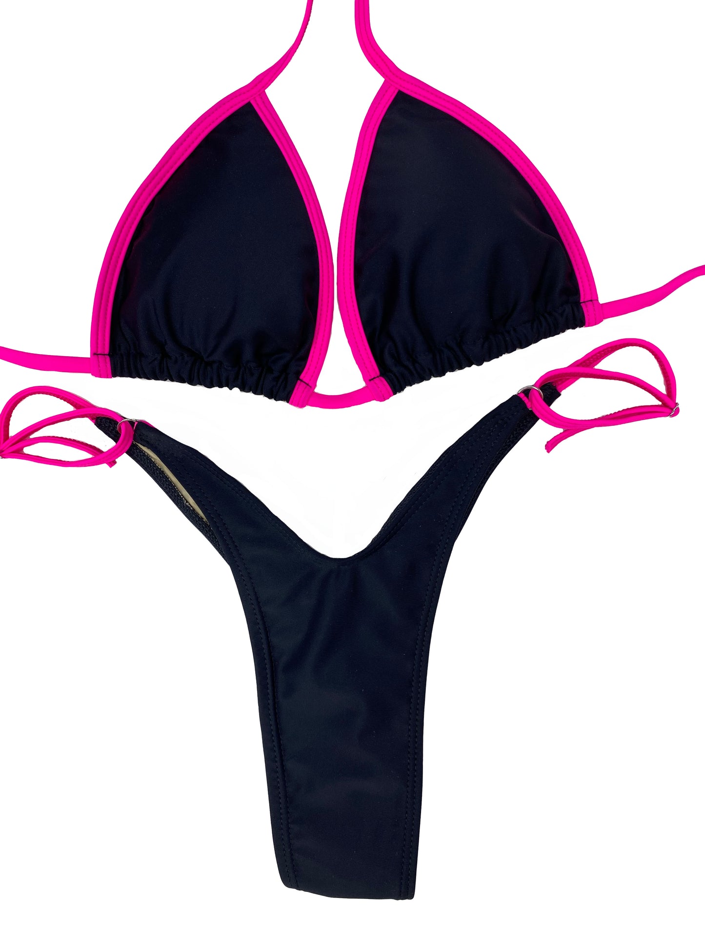 Neon Pink Wellness Posing Bikini