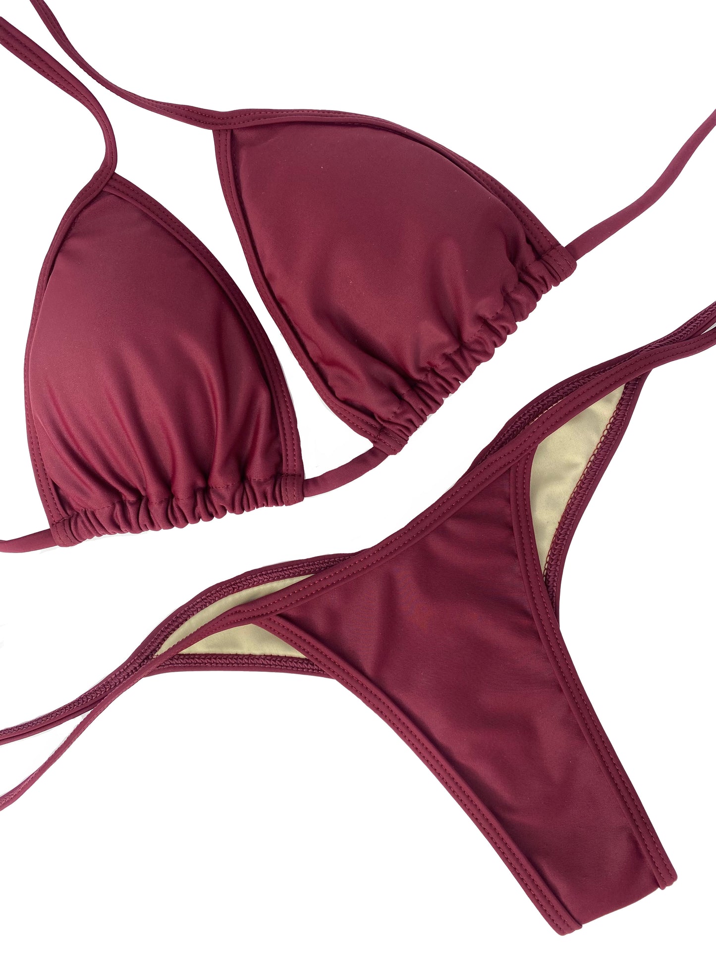 Maroon Posing Bikini