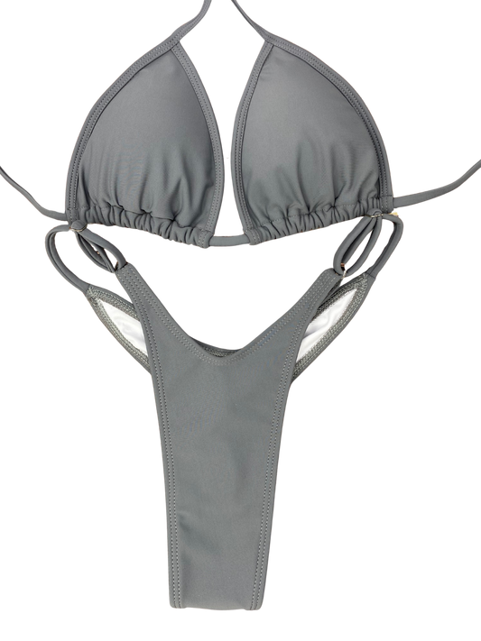 Gray Posing Wellness Bikini