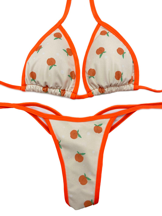 Peach Posing Bikini
